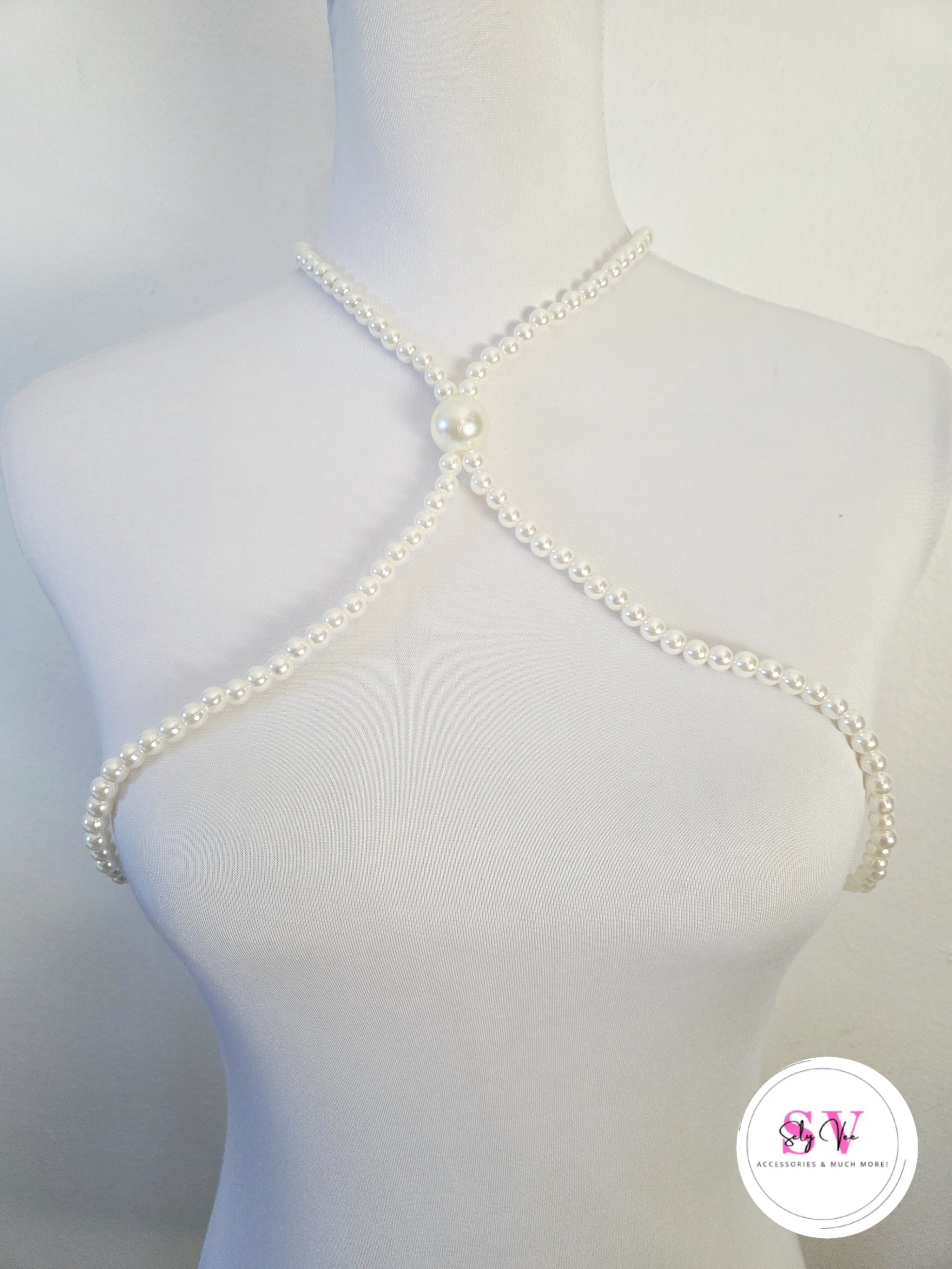 White Pearl Body Jewelry Accessory White Pearl Body Jewelry Accessory